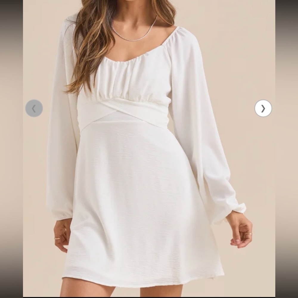 Altar’d State Lola Crossover Dress White